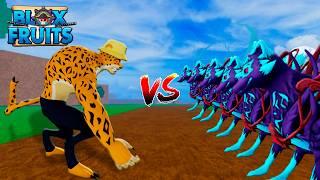 5 KITSUNES vs EL REY del SPAM (Leopard) en Blox Fruits 