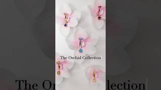 The Orchid Belly Ring is a modern classic—customizable in moissanite and every birthstone