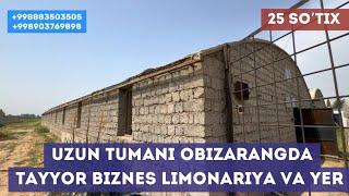 Узун туманида лимонария ва бўш ери билан сотилади