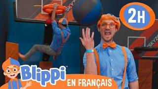 Blippi fait de l'exercice à Skyzone | Blippi en français | Vidéos éducatives pour enfants