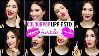 COLOURPOP LIPPIE STIX LIP SWATCHES  | JamiePaigeBeauty