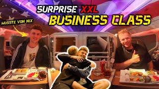 WIE ist es BUSINESS CLASS zu FLIEGEN? | USA Trip | Folge 1