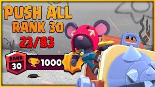 Κάνω Push Rank 30 Όλους τους Brawlers  23/83  Moe Rank 30