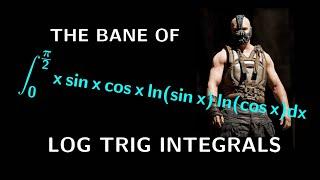 A RIDICULOUSLY AWESOME INTEGRAL: int 0 to π/2 xsin(x)cos(x)ln(sin(x))ln(cos(x))