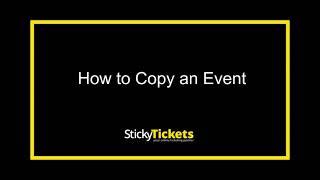 How to Copy an Event