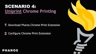 Scenario 4:  Using the Chrome Print extension in Uniprint