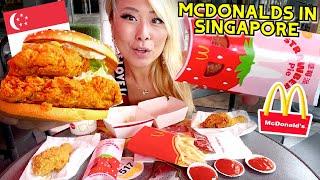 EATING AT MCDONALDS IN SINGAPORE!! #RainaisCrazy