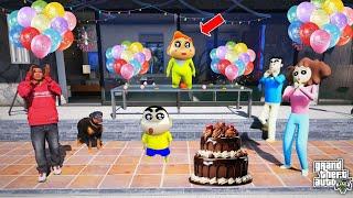 Himawari Birthday Celebration In GTA 5 | Franklin & Shinchan Celebrating Himawari Birthday In GTA 5