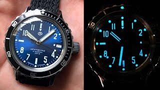 Converting automatic Vostok Amphibia to manual wind and modding with custom parts