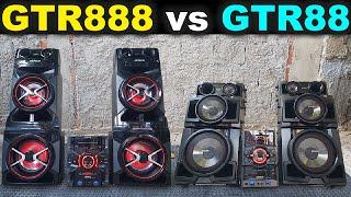 🟢 Sony gtr888 vs Sony gtr88 Duelo de Mini System Sony GTR Com Os 2 Tocando Forte No Último Volume