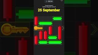 Hamster kombat mini game today 25 September mini game hamster Kombat daily combo daily cipher code