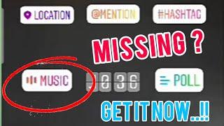 How to Fix Instagram Story Music Feature Not Available/Showing Problem Solved