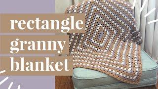 How To Crochet A Granny Rectangle Blanket Video Tutorial