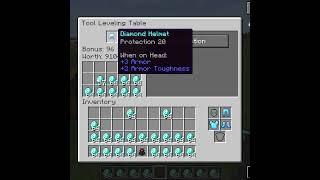 How To Enchantments At Lvl 20 Diamond Armor Set