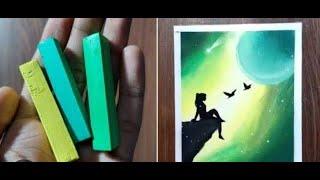 Aryan Verma studio soft pastel drawing