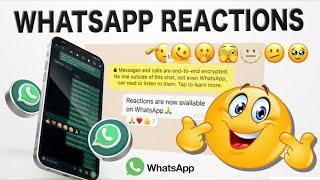 How to react to messages on WhatsApp with Emoji - New WhatsApp 2022 Update | reaction emoji