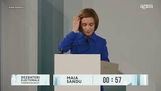 Maia Sandu: Hoții nu pot câștiga alegerile decât prin furt