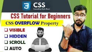 CSS Overflow Property | Visible | Hidden | Scroll | Auto | CSS Tutorial for Beginners in [Hindi]