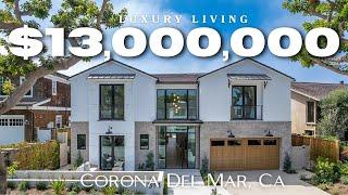 $13,000,000 Corona Del Mar Luxury Home Tour | 314 Evening Cyn