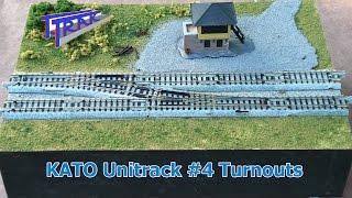 T-Trak. KATO Unitrack #4 turnouts (20-220 & 20-221)