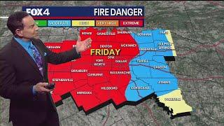 Dallas weather: Severe storms and extreme wildfire risk