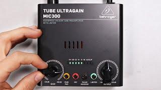 Behringer MIC300 Tube Preamp & Limiter Review / Test