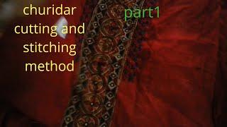 Churidar cutting and stitching method part 1 /in Malayalam