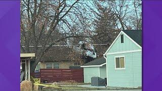 1 dead, 2 injured after car crashes and lands on top of Nampa home, police say