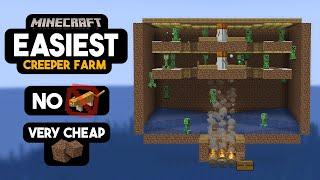 EASIEST Creeper Farm in Minecraft ~1000+ Gunpowder Per Hr!