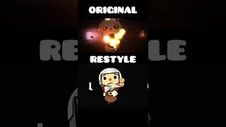 Geometry Dash Skeletal Shenanigans Boss vs ai restyle #shorts