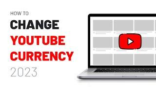 How to change currency in YouTube Studio fast (2024)