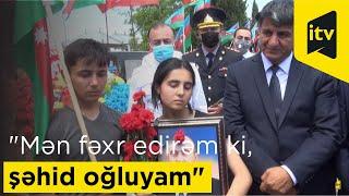 Kəlbəcərdə şəhid olan Arif Əliyevin oğlu: "Mən fəxr edirəm ki, şəhid oğluyam"