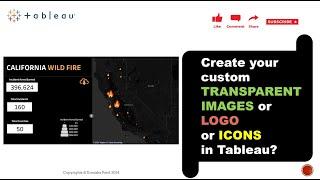 How to create a custom Transparent Images/Logos/Icons in few simple steps?| Learn Tableau
