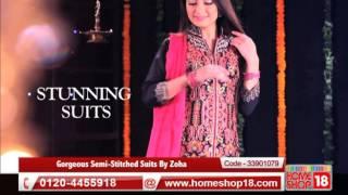 HomeShop18.com - Gorgeous Semi-Stitched Suits By Zoha