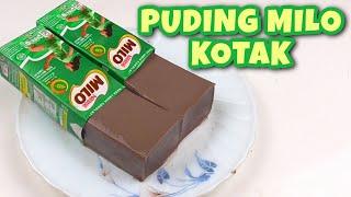 Puding Coklat Milo UHT Kotak Tanpa Cetakan 3 Bahan