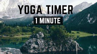 Yoga timer 1 minute with beautiful calm music