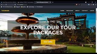 Simple Tourism Website using PHP DEMO