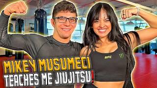 Mikey Musumeci teaches Nina Drama his jiujitsu secrets