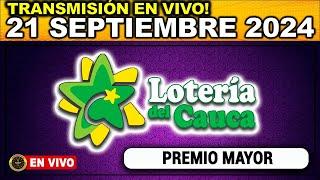 Resultado LOTERIA DEL CAUCA SÁBADO 21 de septiembre 2024 #loteria #loteriadelcauca