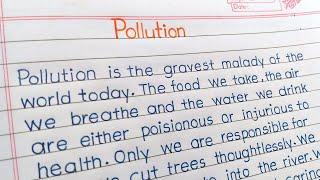 Essay on pollution in English|pollution essay in English|essay on pollution|