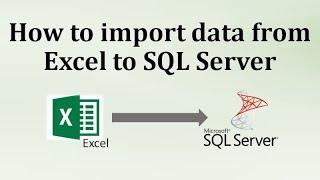 How to import data from excel to SQL server || Import excel data to SQL || Ms SQL