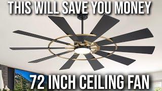This will save you money on cooling , 72 inch windmill ceiling fan. #cooling #money #save