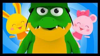 ¡Corre, cocodrilo! | canciones en 3D para niños y bebés | Titounis