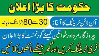 E Rozgaar Training and Jobs Program 2020 | Home Base Jobs E Rozgaar Program | Online Job In Pakistan