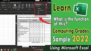 how to use AutoSum, Average, Count Numbers, Max & Min. in Microsoft Excel