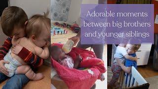 Adorable moments between big brothers and their younger siblings | Video compilation