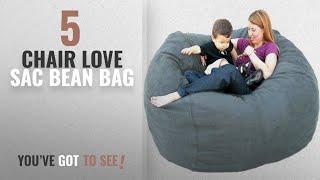 Top 10 Chair Love Sac Bean Bag [2018]: Cozy Sack 5-Feet Bean Bag Chair, Large, Grey