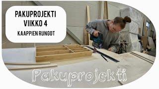 Pakuprojekti // viikko 4 // keittiön kaappien rungot ja muutama vetolaatikko