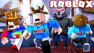 YOUTUBERS ESCAPE THE BEAST IN ROBLOX! (FT. PrestonRoblox & JeromeASF)