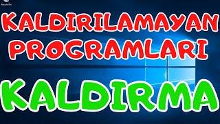 Denetim Masasından Kaldırılamayan Programları Kaldırma PROGRAMSIZ! ESET Antivirüs Kaldırma